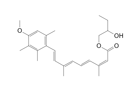 2,4,6,8-Nonatetraenoic acid, 9-(4-methoxy-2,3,6-trimethylphenyl)-3,7-dimethyl-, 2-hydroxybutyl ester, (Z,E,E,E)-