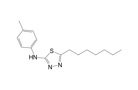 2-(4-Methylphenylamino)-5-heptyl-1,3,4-thiadiazole