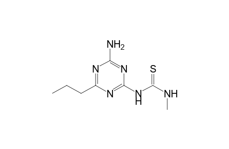 2-Amino-[4-(3-methylthioureido)]-6-propyl-1,3,5-triazine