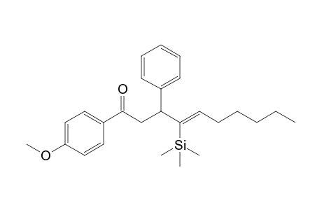 (Z)-1-(4'-Methoxyphenyl)-3-phenyl-4-trimethylsilyl-4-decen-1-one