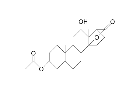 3b-Acetoxy-12a-hydroxy-5b-androstane-17b-carboxylic acid, 14b-lactone