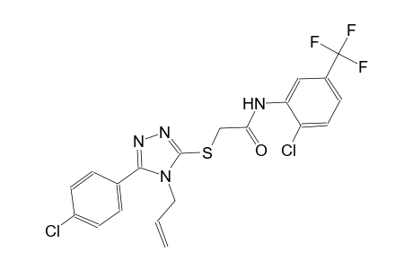2-{[4-allyl-5-(4-chlorophenyl)-4H-1,2,4-triazol-3-yl]sulfanyl}-N-[2-chloro-5-(trifluoromethyl)phenyl]acetamide
