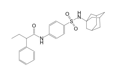 N-{4-[(1-adamantylamino)sulfonyl]phenyl}-2-phenylbutanamide