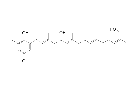 2-[(2E,6E,10E,14Z)-5,16-Dihydroxy-3,7,11,15-tetramethyl-2,6,10,14-hexadecatetraenyl]-6-methyl-1,4-benzenediol