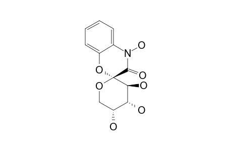 (2S)-3',4,4',5'-TETRAHYDROXY-D-ARABINO-2H-1,4-BENZOXAZIN-2-SPIRO-2'-PYRAN-3(4H)-ONE