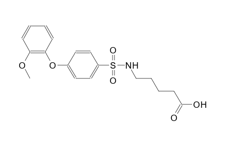 5-({[4-(2-methoxyphenoxy)phenyl]sulfonyl}amino)pentanoic acid