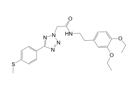 N-[2-(3,4-diethoxyphenyl)ethyl]-2-[5-(4-methylsulfanylphenyl)-1,2,3,4-tetrazol-2-yl]ethanamide