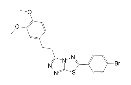 [1,2,4]triazolo[3,4-b][1,3,4]thiadiazole, 6-(4-bromophenyl)-3-[2-(3,4-dimethoxyphenyl)ethyl]-