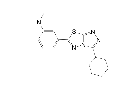 benzenamine, 3-(3-cyclohexyl[1,2,4]triazolo[3,4-b][1,3,4]thiadiazol-6-yl)-N,N-dimethyl-