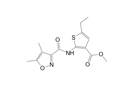 methyl 2-{[(4,5-dimethyl-3-isoxazolyl)carbonyl]amino}-5-ethyl-3-thiophenecarboxylate