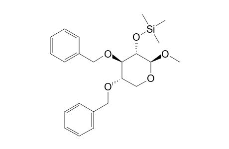 Methyl-3,4-di-O-benzyl-2-O-trimethylsilyl.beta.-D-xylopyranosid