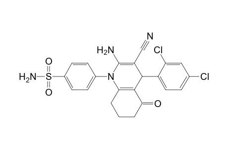 4-[2-Amino-3-cyano-4-(2,4-dichlorophenyl)-5-oxo-5,6,7,8-tetrahydro quinolin-1(4H)-yl]benzenesulfonamide