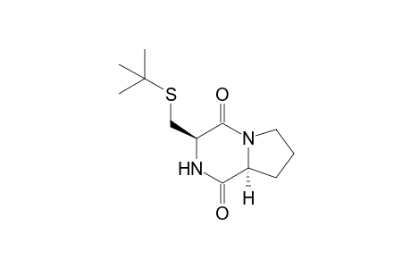 (3R,8aS)-3-(tert-butylsulfanylmethyl)-2,3,6,7,8,8a-hexahydropyrrolo[1,2-a]pyrazine-1,4-dione