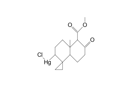 Chloro-(2b-carbomethoxy-1b-methyl-7,7-dimethylene-3-oxo-bicyclo(4.4.0)dec-8-yl) mercury
