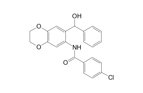 4-Chloro-N-{7-[hydroxy(phenyl)methyl]-2,3-dihydro-1,4-benzodioxin-6-yl}benzamide