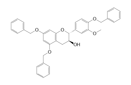 (2R,3S)-2-(3-methoxy-4-phenylmethoxy-phenyl)-5,7-bis(phenylmethoxy)-3,4-dihydro-2H-chromen-3-ol