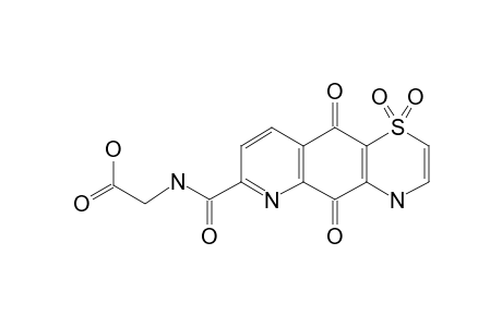 2-(1,1-DIOXIDO-5,10-DIOXO-5,10-DIHYDRO-4H-[1,4]-THIAZINO-[2,3-G]-QUINOLINE-7-CARBOXAMIDE)-ACETIC-ACID