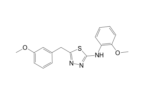 5-(3-Methoxybenzyl)-N-(2-methoxyphenyl)-1,3,4-thiadiazol-2-amine
