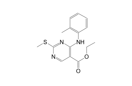 Ethyl 2-(methylsulfanyl)-4-(2-toluidino)-5-pyrimidinecarboxylate