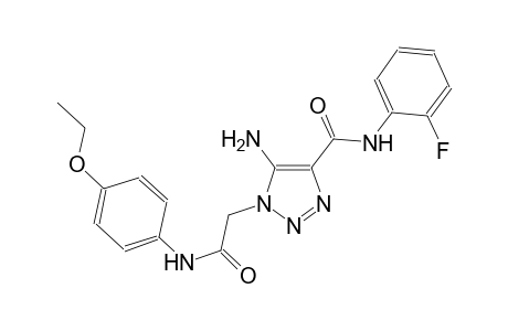 5-amino-1-[2-(4-ethoxyanilino)-2-oxoethyl]-N-(2-fluorophenyl)-1H-1,2,3-triazole-4-carboxamide