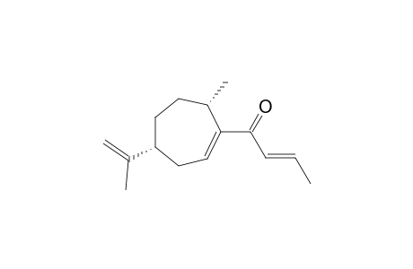 (E)-1-((4R,7S)-7-methyl-4-(prop-1-en-2-yl)cyclohept-1-en-1-yl)but-2-en-1-one