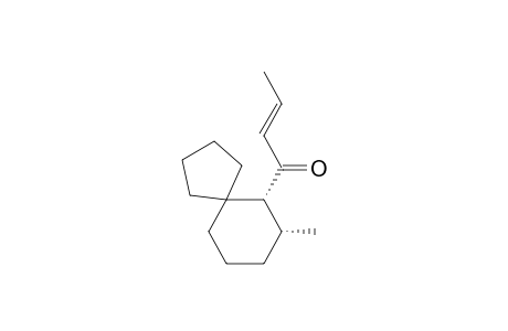 (E)-1-(rel-(6R,7R)-7-methylspiro[4.5]decane-6-yl)but-2-en-1-one