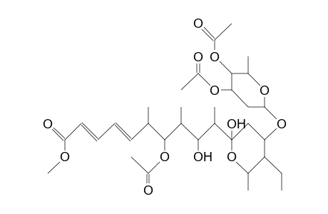 7,3',4'-Tri-O-acetyl-seco-elaiophylin methyl ester