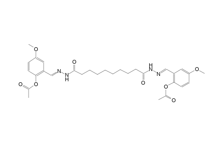 2-{(E)-[(10-{(2E)-2-[2-(acetyloxy)-5-methoxybenzylidene]hydrazino}-10-oxodecanoyl)hydrazono]methyl}-4-methoxyphenyl acetate