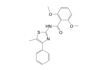 2,6-dimethoxy-N-(5-methyl-4-phenyl-1,3-thiazol-2-yl)benzamide