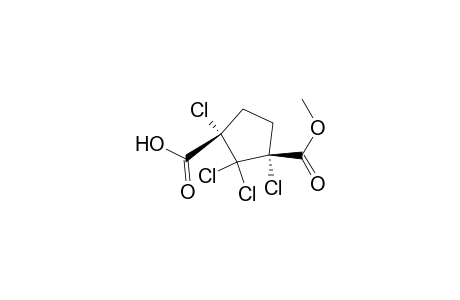 1,3-Cyclopentanedicarboxylic acid, 1,2,2,3-tetrachloro-, monomethyl ester, cis-