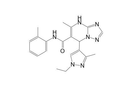 7-(1-ethyl-3-methyl-1H-pyrazol-4-yl)-5-methyl-N-(2-methylphenyl)-4,7-dihydro[1,2,4]triazolo[1,5-a]pyrimidine-6-carboxamide