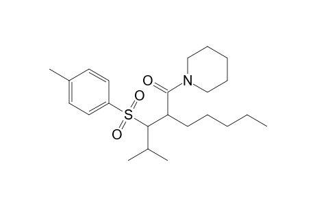 N-[2-[2-Methyl-1-(p-tolylsulfonyl)propyl]heptanoyl]piperidine