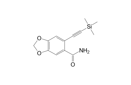 6-(Trimethylsilylethynyl)-[1,3]benzodioxolo-5-carboxamide