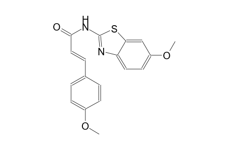 (2E)-N-(6-methoxy-1,3-benzothiazol-2-yl)-3-(4-methoxyphenyl)-2-propenamide