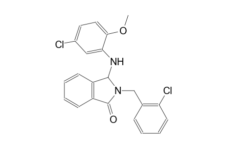 1H-isoindol-1-one, 3-[(5-chloro-2-methoxyphenyl)amino]-2-[(2-chlorophenyl)methyl]-2,3-dihydro-