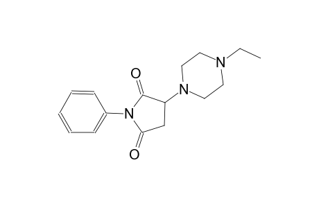 3-(4-ethyl-1-piperazinyl)-1-phenyl-2,5-pyrrolidinedione