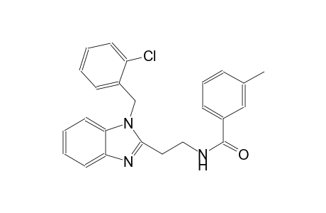 benzamide, N-[2-[1-[(2-chlorophenyl)methyl]-1H-benzimidazol-2-yl]ethyl]-3-methyl-