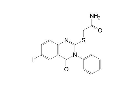 2-[(6-iodo-4-oxo-3-phenyl-3,4-dihydro-2-quinazolinyl)sulfanyl]acetamide