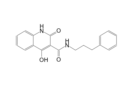 4-hydroxy-2-oxo-N-(3-phenylpropyl)-1,2-dihydro-3-quinolinecarboxamide