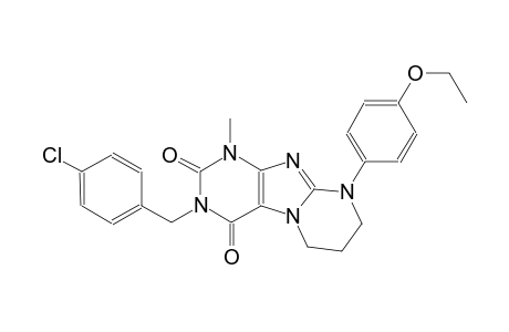 3-(4-chlorobenzyl)-9-(4-ethoxyphenyl)-1-methyl-6,7,8,9-tetrahydropyrimido[2,1-f]purine-2,4(1H,3H)-dione