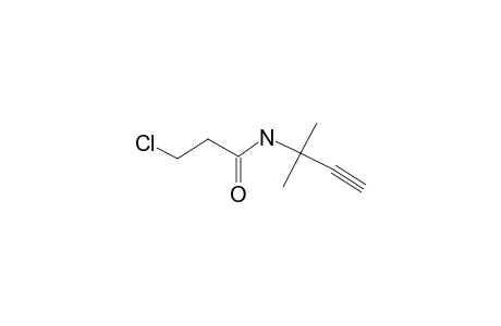 3-Chloro-N-(1,1-dimethylpropynyl)propanamide