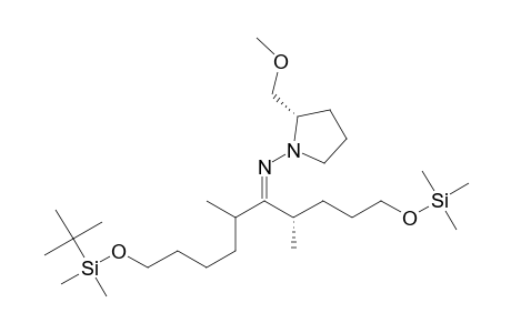 (+)-(2S,4'S,6'S)-1-(10-tert-Butyl-dimethylsilyloxy-4,6-dimethyl-1-trimethylsilyloxy-5-decylideneamino)-2-methoxymethyl-pyrrolidine
