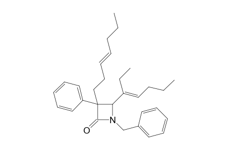 trans-1-Benzyl-4-[(E )-1-ethyl-1-pentenyl]-3-(3-heptenyl)-3-phenylazetan-2-one
