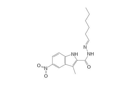 N'-[(E)-Hexylidene]-3-methyl-5-nitro-1H-indole-2-carbohydrazide