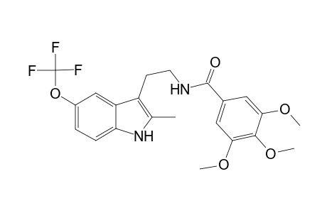 3,4,5-trimethoxy-N-[2-[2-methyl-5-(trifluoromethyloxy)-1H-indol-3-yl]ethyl]benzamide
