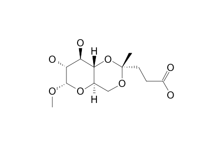 METHYL-4,6-O-[(R)-3-CARBOXY-BUTYLIDENE]-ALPHA-D-GLUCOPYRANOSIDE