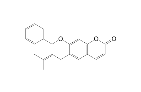 6-(3-Methylbut-2-enyl)-7-phenylmethoxy-1-benzopyran-2-one