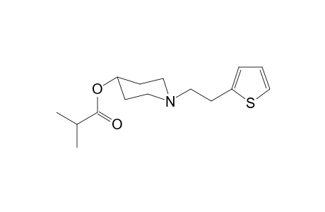 1-[2-(Thiophen-2-yl)ethyl]piperidin-4-yl 2-methyl propanoate