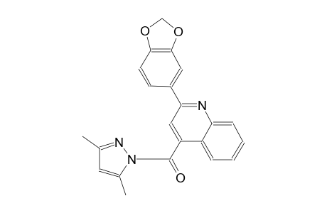 2-(1,3-benzodioxol-5-yl)-4-[(3,5-dimethyl-1H-pyrazol-1-yl)carbonyl]quinoline