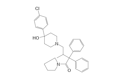 4-(p-CHLOROPHENYL)-1-[3,3-DIPHENYL-1-METHYL-4-OXO-4-(1-PYRROLIDINYL)BUTYL]-4-PIPERIDINOL